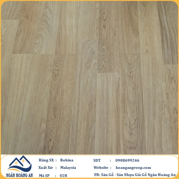 Sàn Gỗ Công Nghiệp Robina O28 12mm Bản Lớn